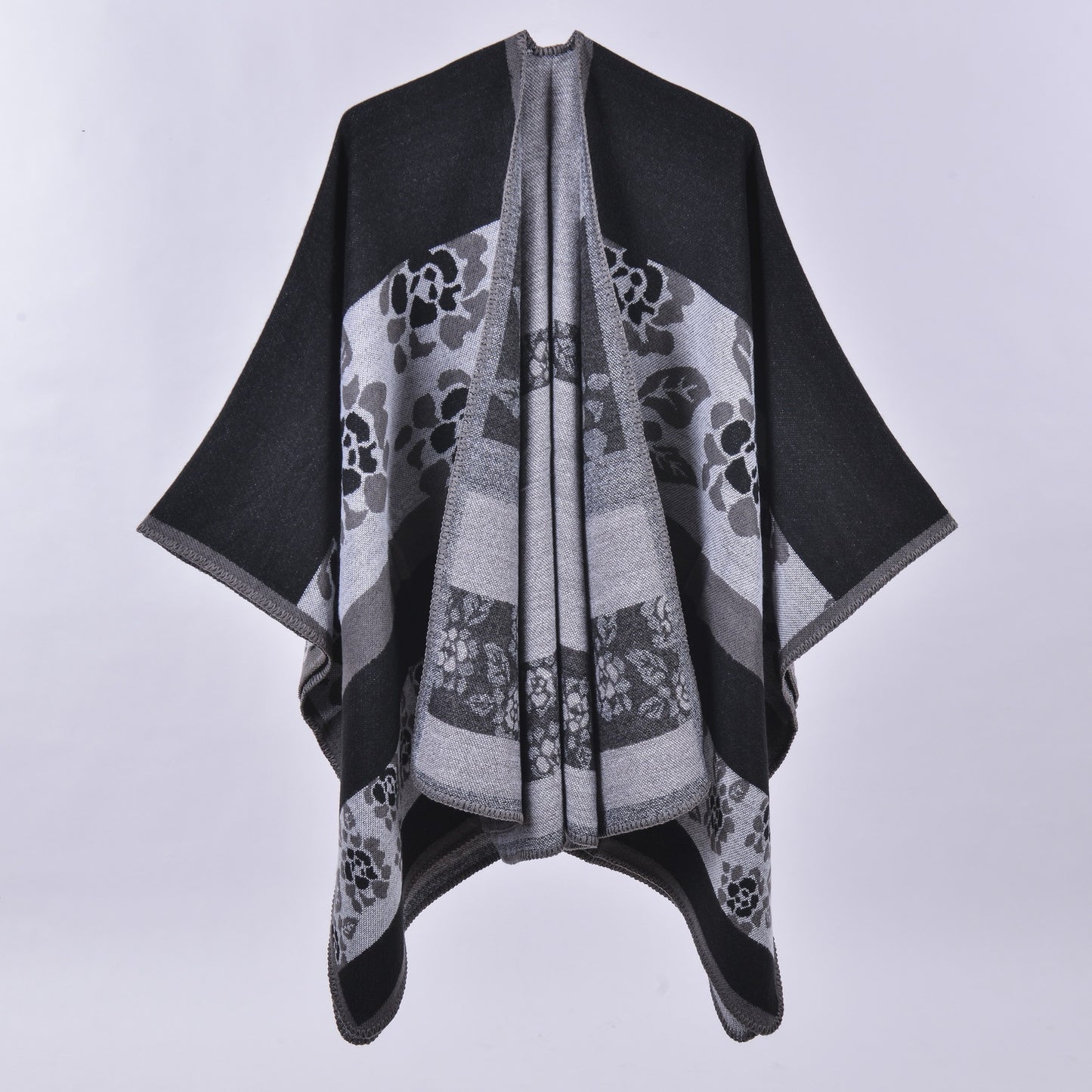 Jewel-Tone Floral Wrap