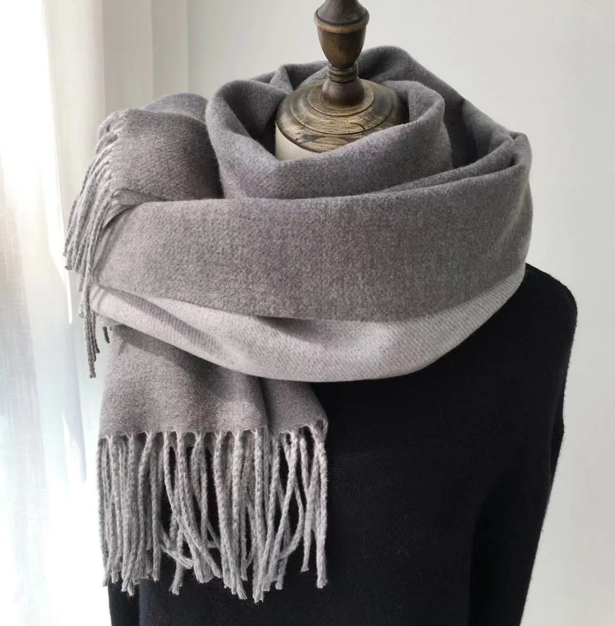 Autumn Two-Tone Scarf