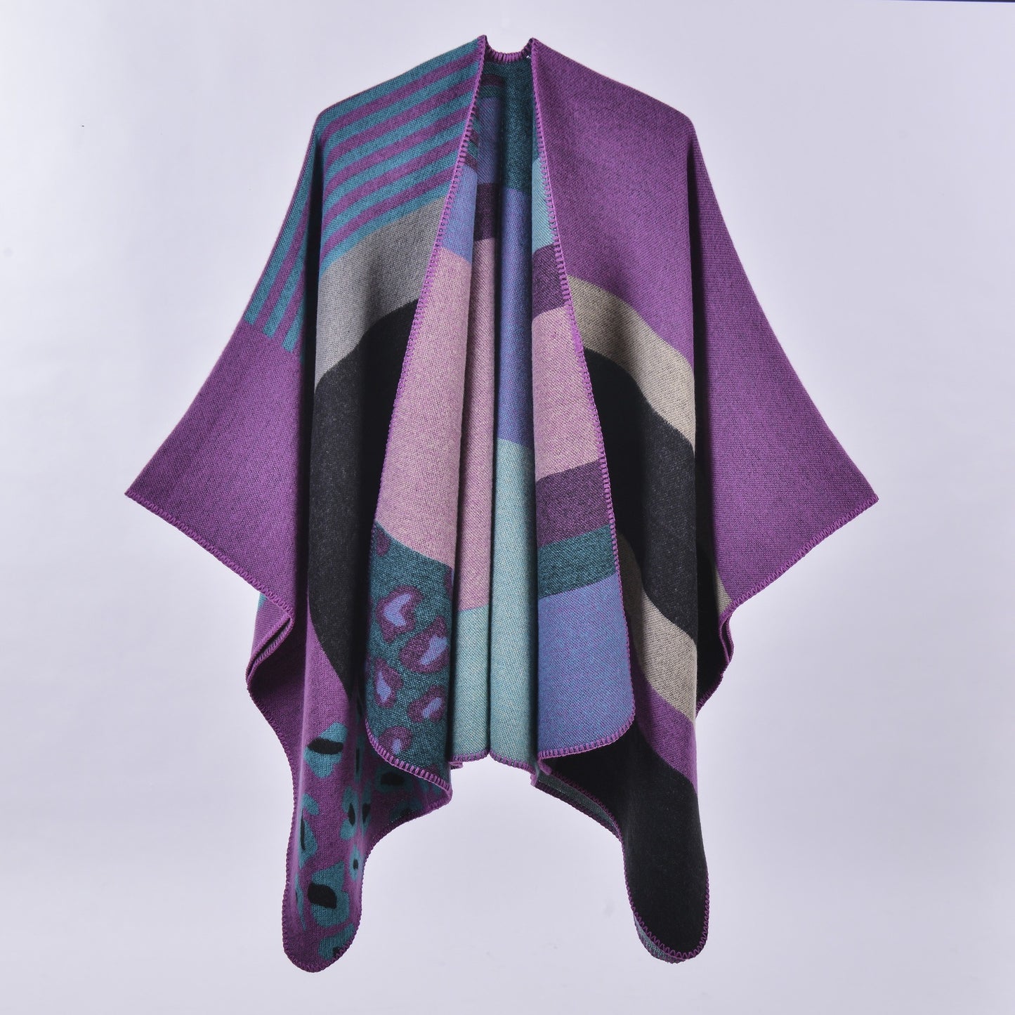 Jewel-Tone Floral Wrap