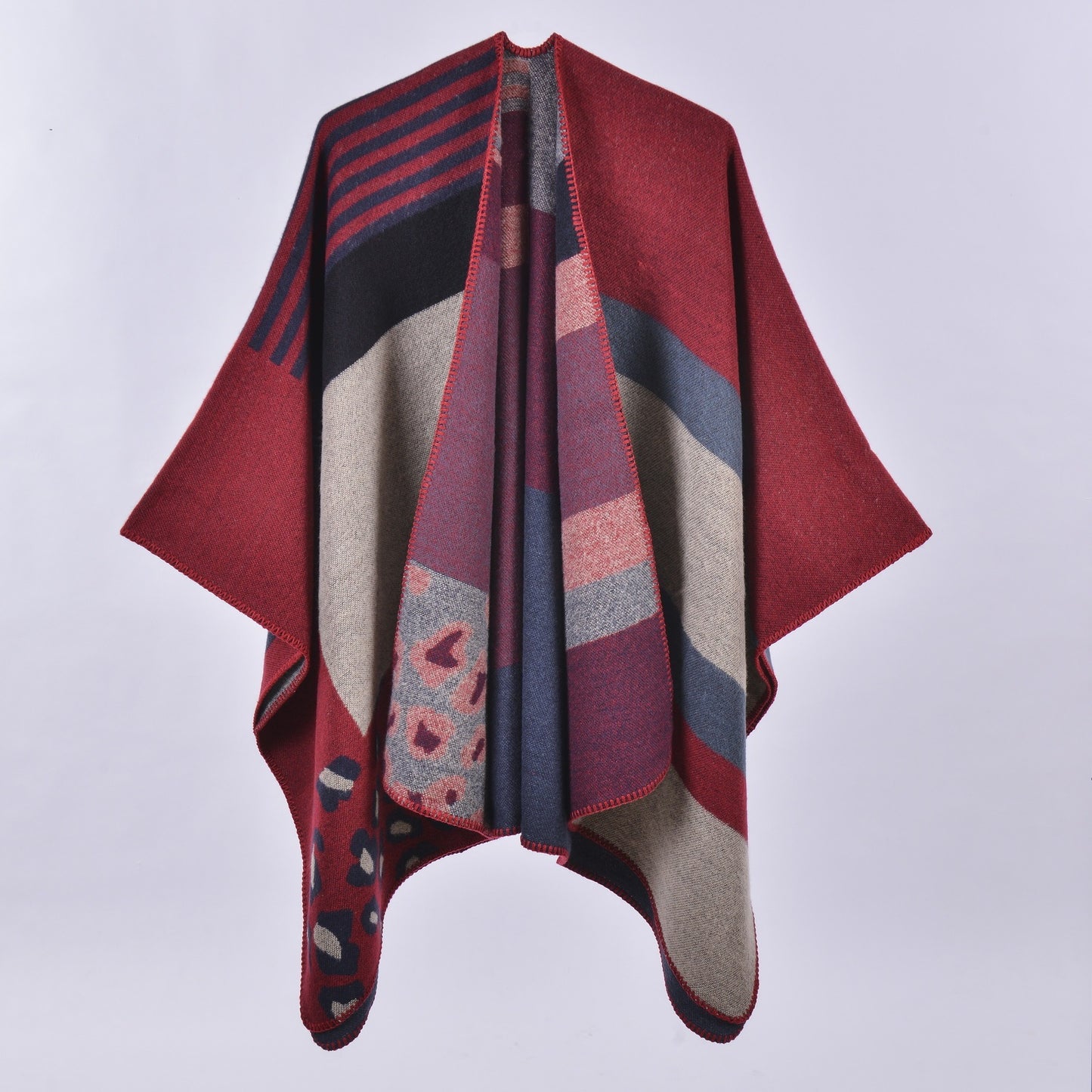 Jewel-Tone Floral Wrap