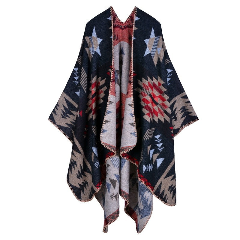 Jewel-Tone Floral Wrap