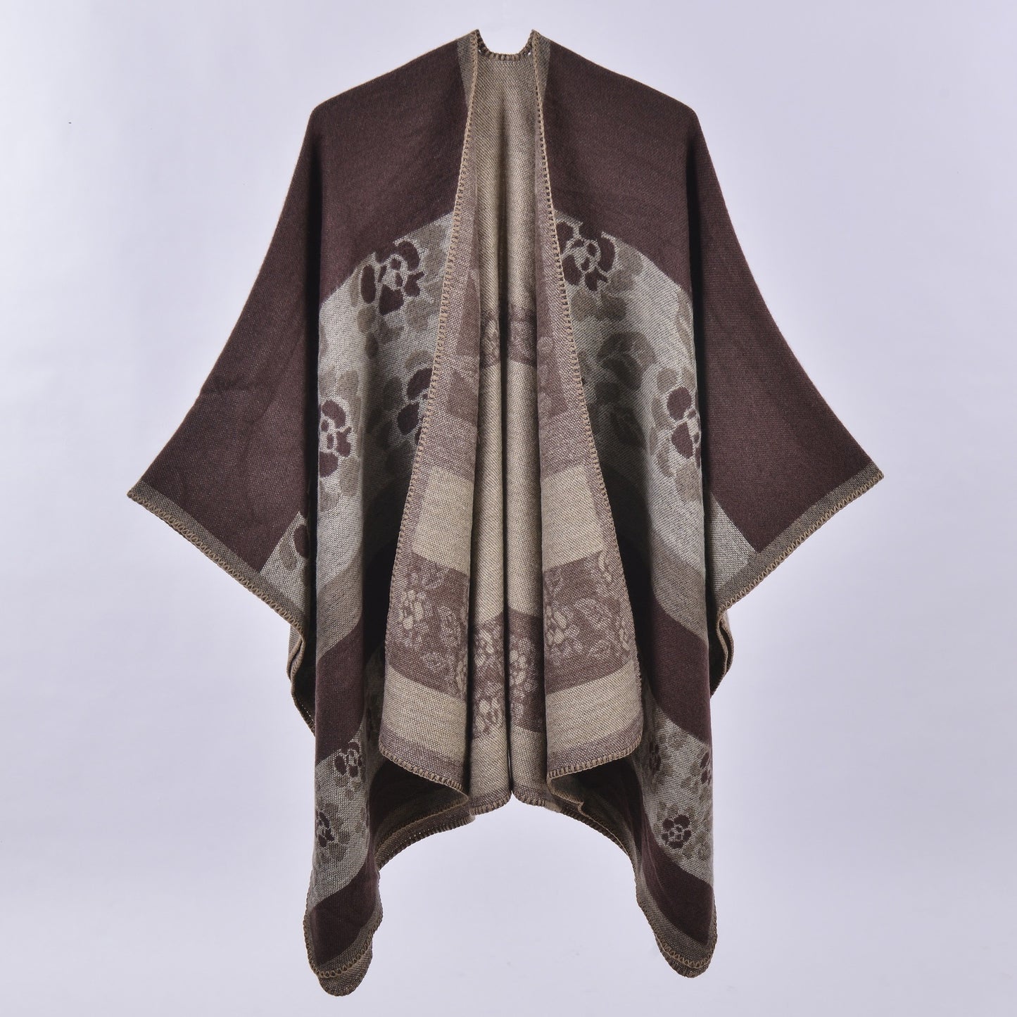 Jewel-Tone Floral Wrap