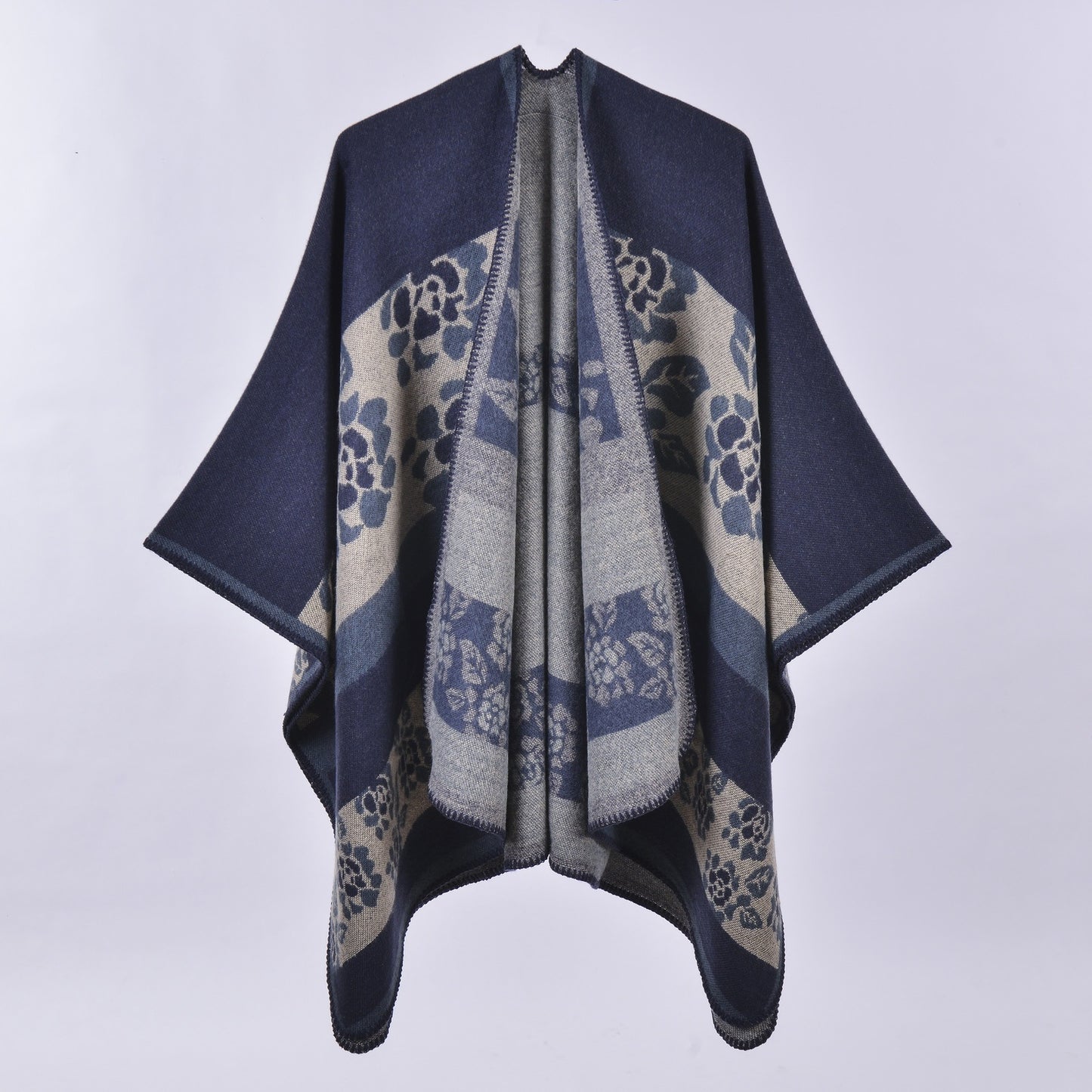 Jewel-Tone Floral Wrap