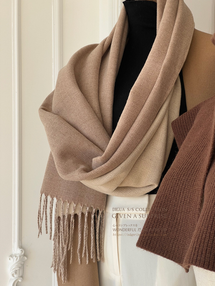 Autumn Two-Tone Scarf