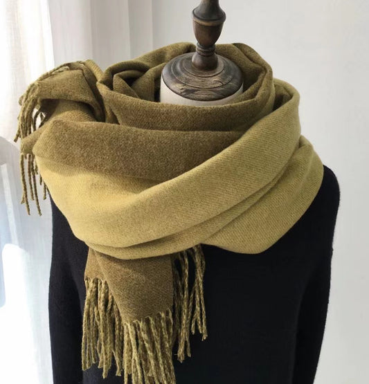 Autumn Two-Tone Scarf