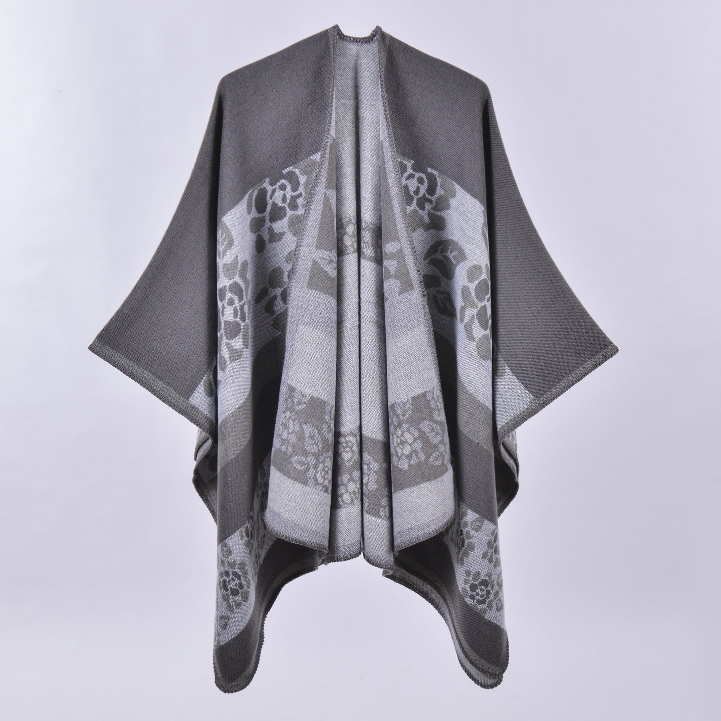 Jewel-Tone Floral Wrap